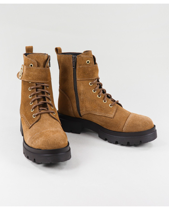 Botas de Lady Ginova Militar con Fecho