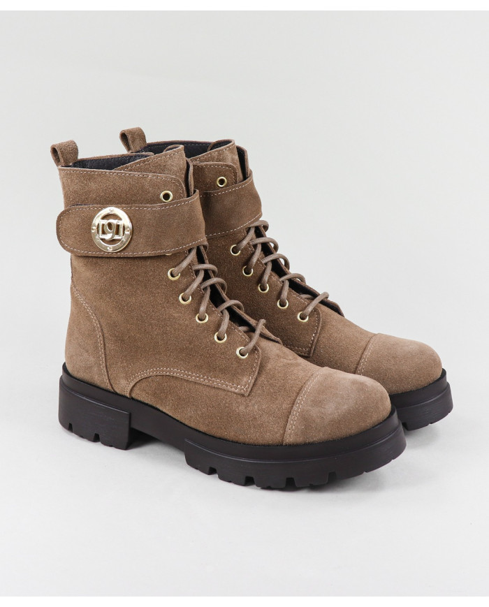 Ginova Botas Militares de Mujer con Cremallera