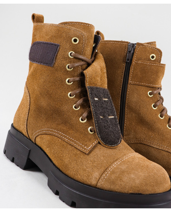 Botas de Lady Ginova Militar con Fecho