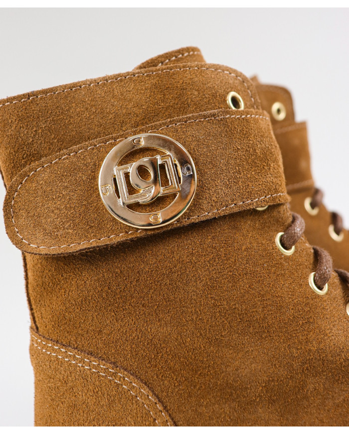 Botas de Lady Ginova Militar con Fecho