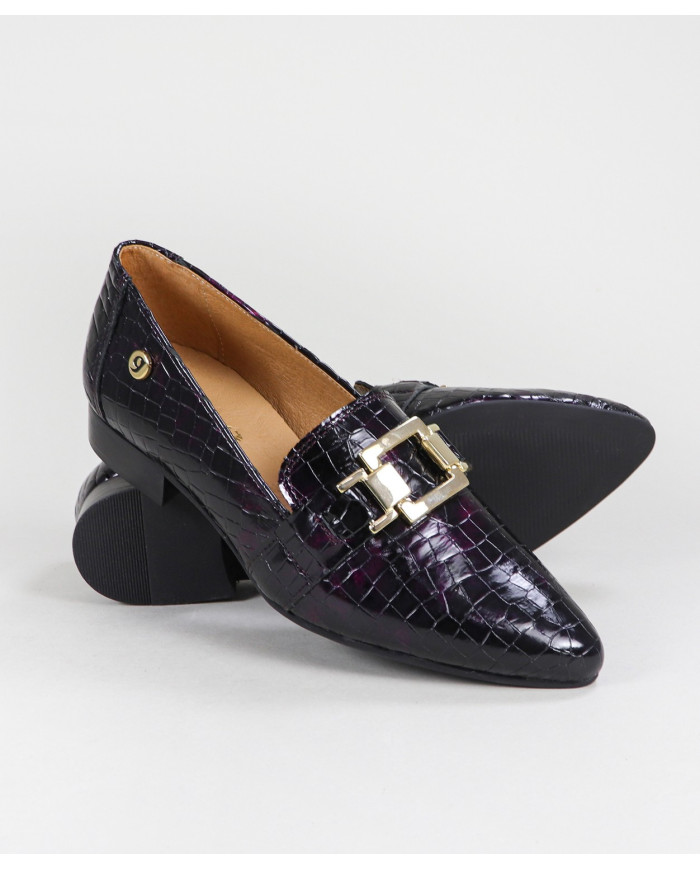Lady Ginova Rase Shoes with Buckle Decorative