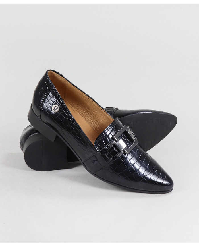Lady Ginova Rase Shoes with Buckle Decorative