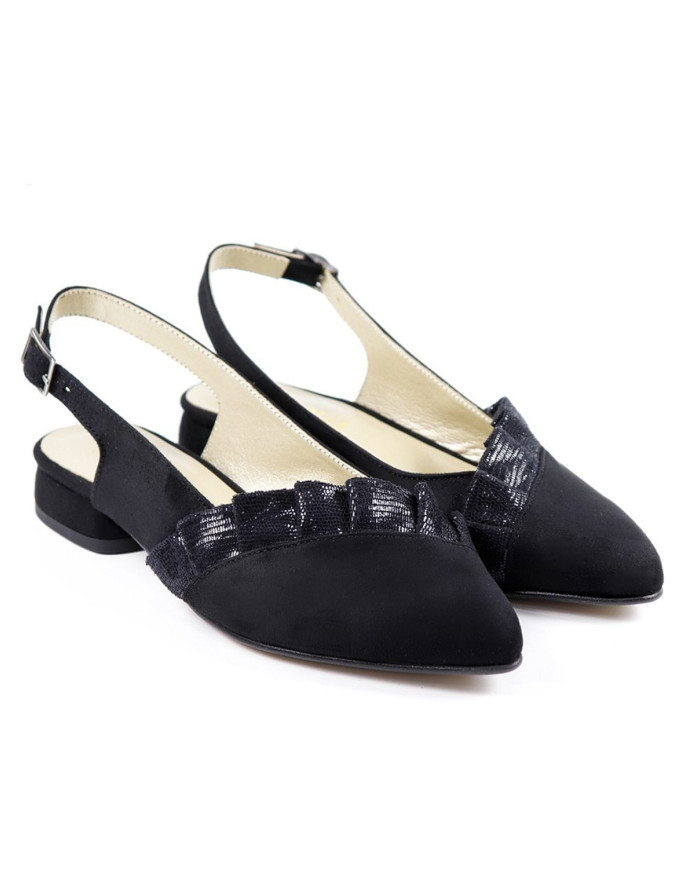 Sandalias Rase con Folhos Ginova