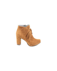 Botas de Senhora Camel com Franjas em Nó Ginova