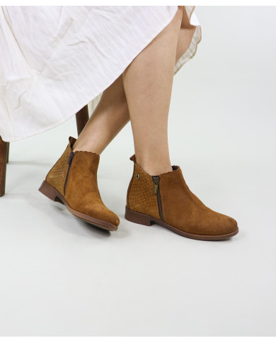 Botas de Senhora Ginova com Relevo Atrás