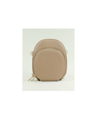 Suitcase / Ladies Taupe Wallet with Shoulder Strap
