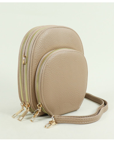Bolso / Cartera de Mujer con Bandolera Taupe