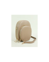Mala / Carteira Taupe de Senhora com Alça de Ombro