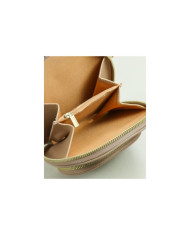 Suitcase / Ladies Taupe Wallet with Shoulder Strap
