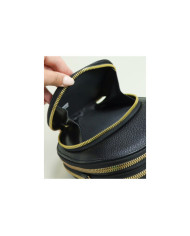 Bag / Ladies Black Wallet with Shoulder Strap