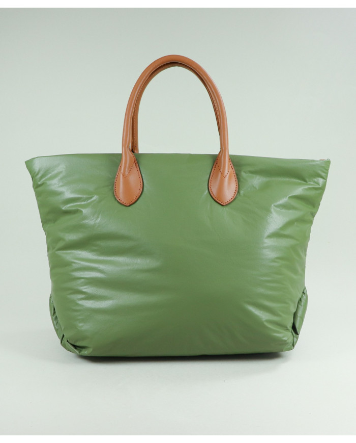 Mala Verde de Senhora Acolchoada