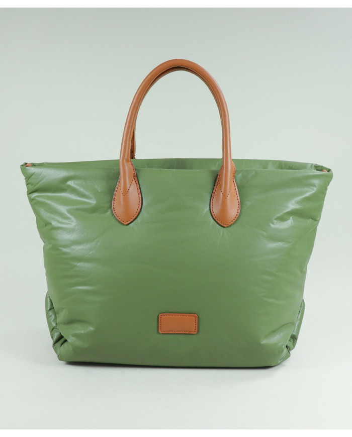 Mala Verde de Senhora Acolchoada