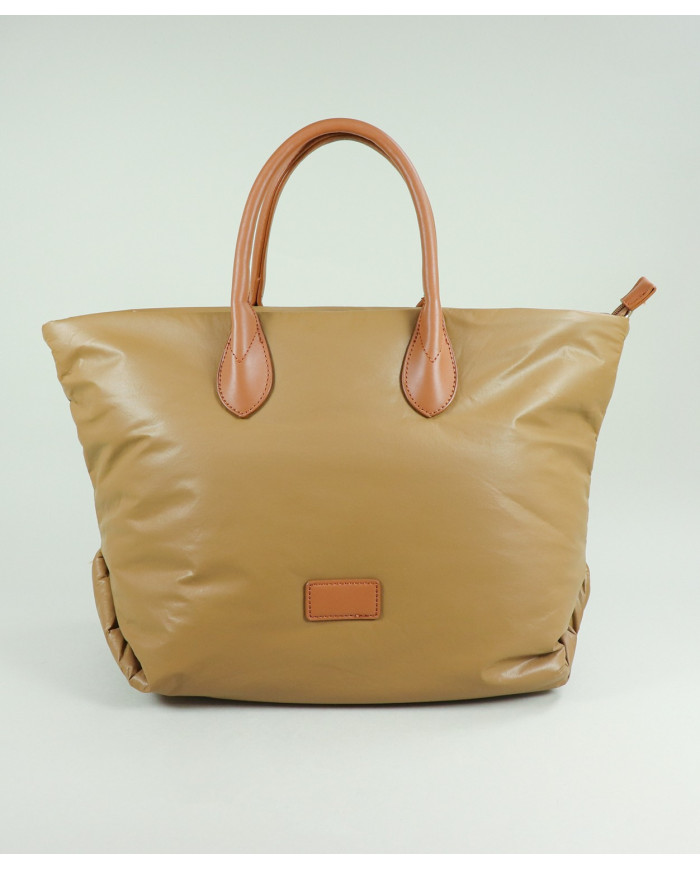 Bolso de Señora Acolchado Camel