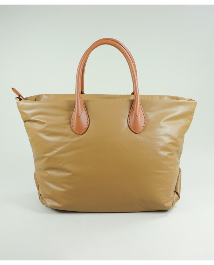 Bolso de Señora Acolchado Camel