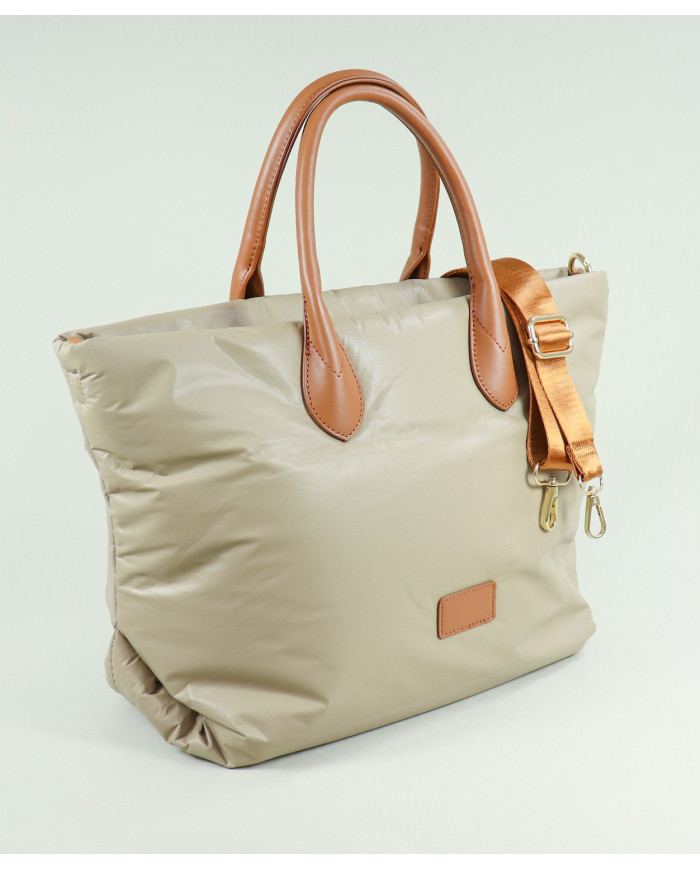 Mala Taupe de Senhora Padded