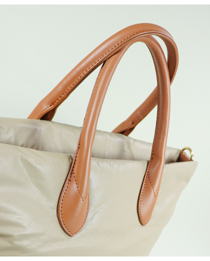 Mala Taupe de Senhora Padded