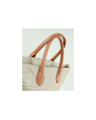 Mala Taupe de Senhora Acolchoada