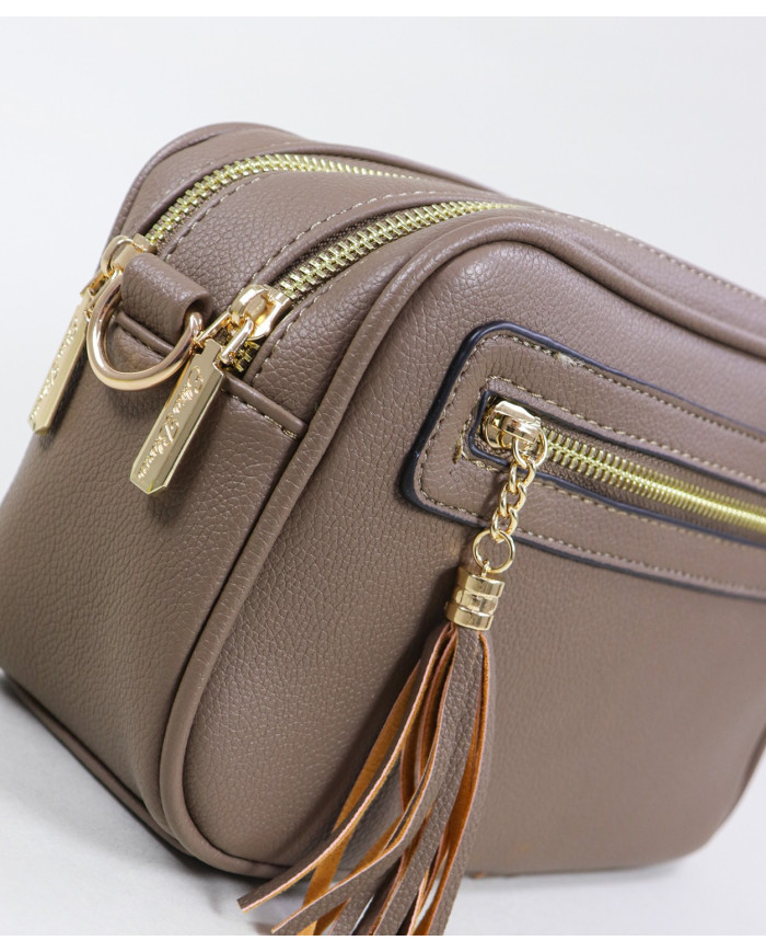 Lady Taupe Bag with 2 Partitions