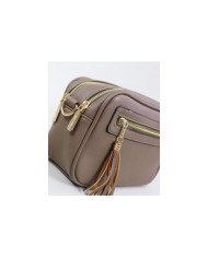 Bolso taupe para mujer con 2 separadores
