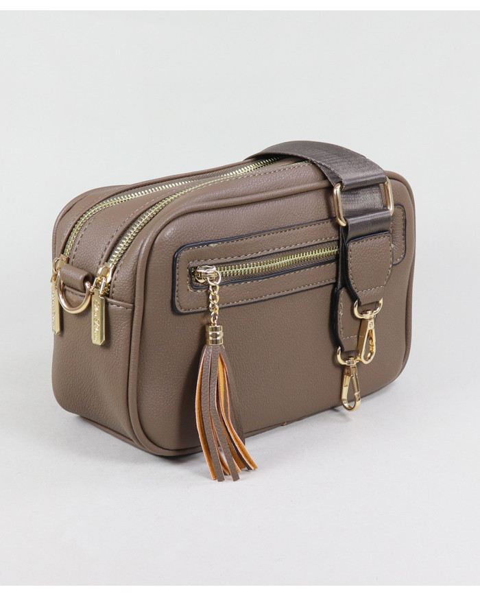 Lady Taupe Bag with 2 Partitions