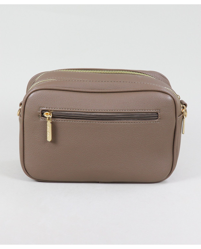 Bolso taupe para mujer con 2 separadores