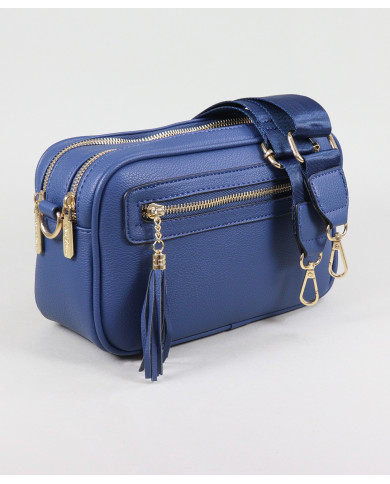 Bolso azul para mujer con 2 separadores