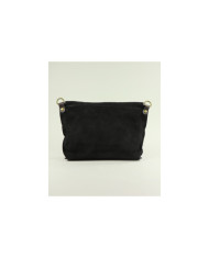 Bolso de Hombro de Cuero Negro para Mujer