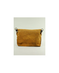 Bolso de Hombro de Cuero Camel para Mujer
