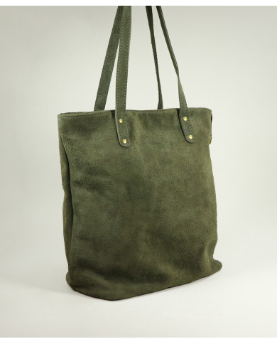 Bolso de Piel Verde para Mujer