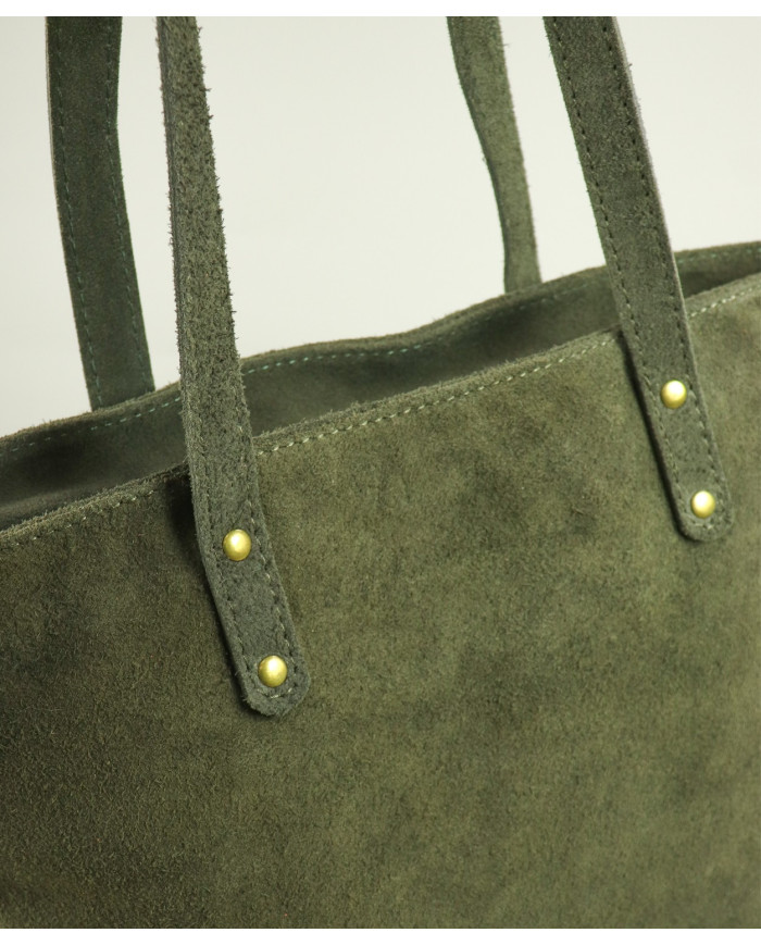 Bolso de Piel Verde para Mujer