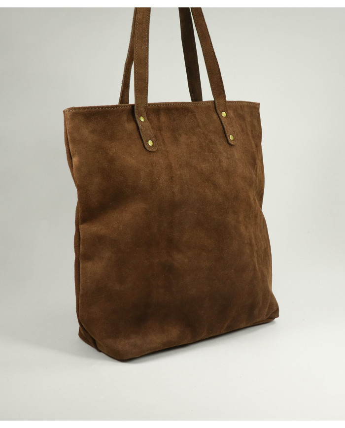 Bolso de Piel Marrón para Mujer