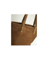 Bolso de Piel Marrón para Mujer