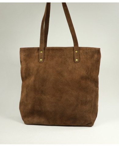 Bolso de Piel Marrón para Mujer