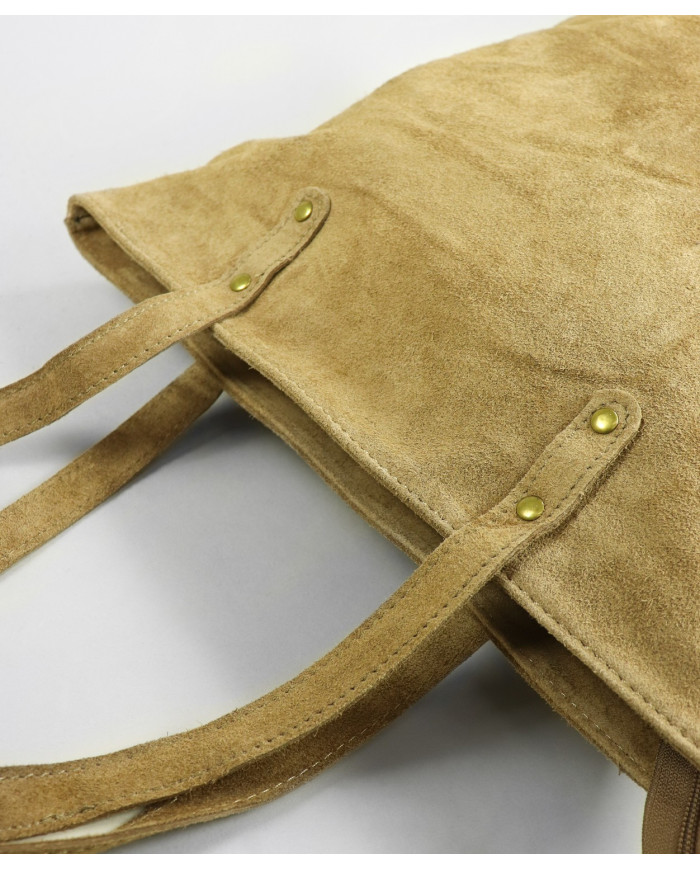 Bolso de Piel Topo para Mujer