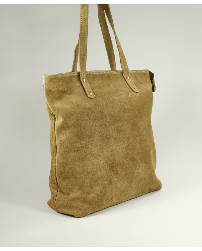 Bolso de Piel Topo para Mujer