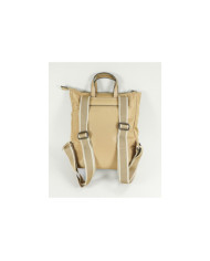 Mochila Taupe de Senhora com Cordões Decorativos
