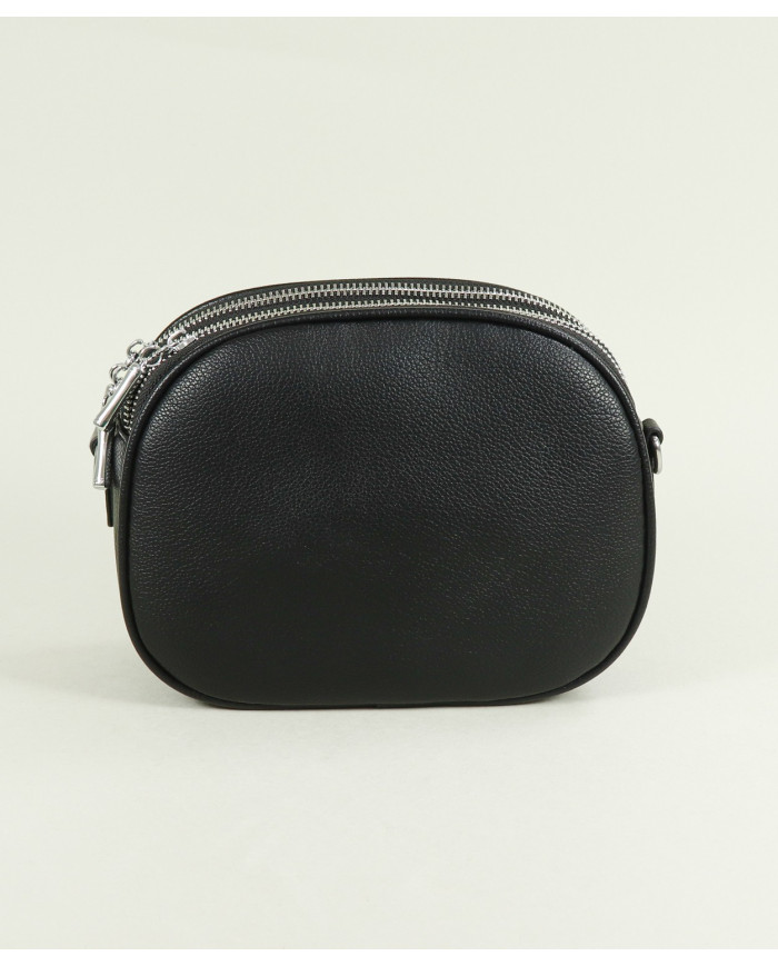 Mala Tiracolo Preta com Divisórias de Senhora