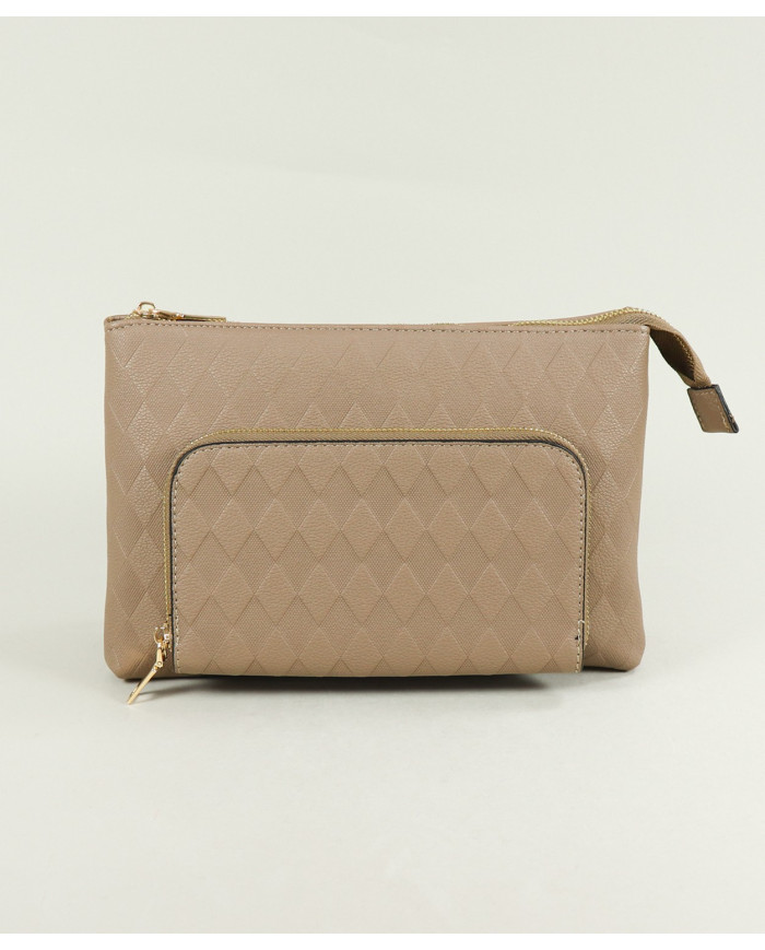 Bolso de Mujer Taupe con Bandolera Extraíble