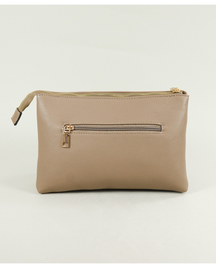 Bolso de Mujer Taupe con Bandolera Extraíble