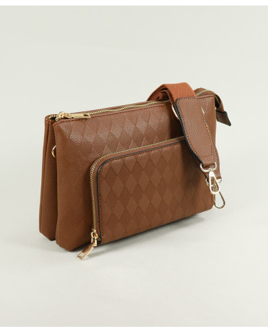 Lady Camel Bag with Removable Stripe
