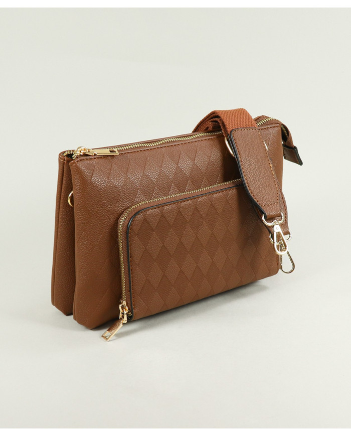 Lady Camel Bag with Removable Stripe