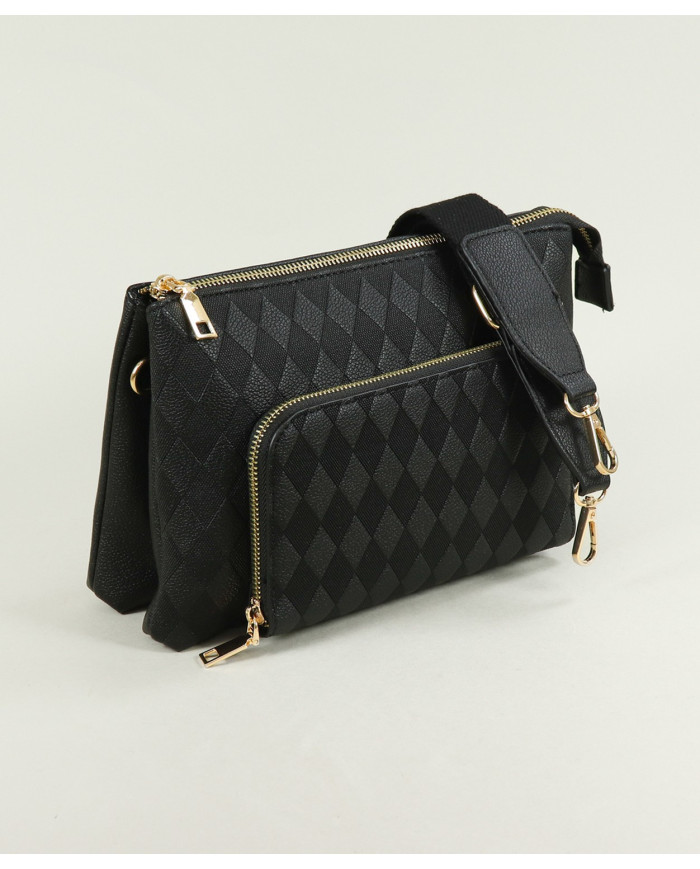Ladies Black Case with Removable Stripe