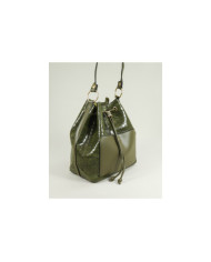 Green Bag with Women's Interior Bag