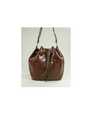 Mala Castanha com Bolsa Interior de Mulher