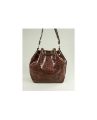 Mala Castanha com Bolsa Interior de Mulher