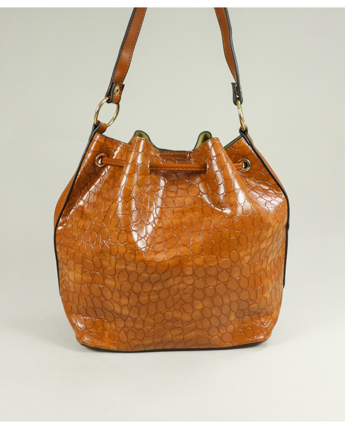 Mala Camel com Bolsa Interior de Mulher