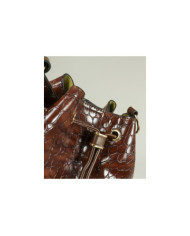 Brown Suitcase with Women's Inner Bag