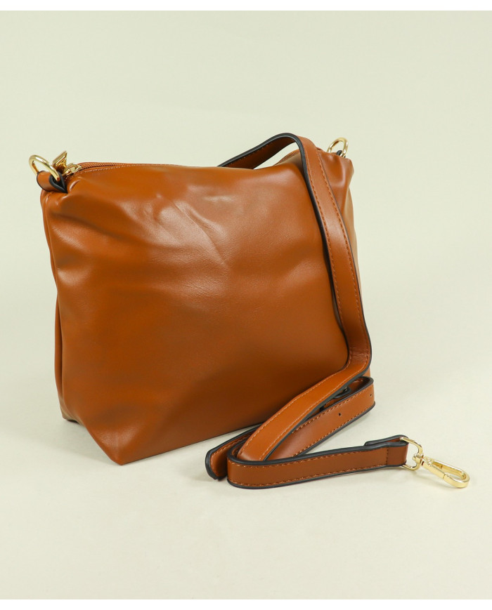 Mala Camel com Bolsa Interior de Mulher