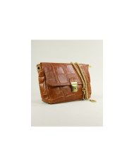 Men's Leather Camel with Metallic Close