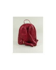 Mochila Bordô de Senhora com Bolso Frontal